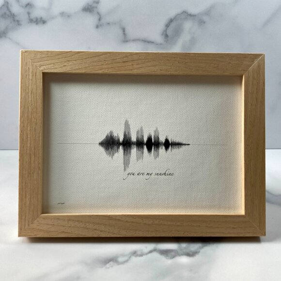 You Are My Sunshine Soundwave 5x7 Canvas Frame - Picture 1 of 4
